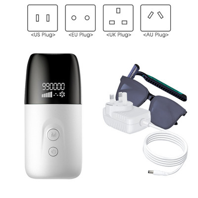 CKKUA Portable Laser Epilator For Women 999999 5 Gears Photoepilator Μόνιμη ανώδυνη μηχανή αποτρίχωσης IPL Συσκευή οικιακής χρήσης