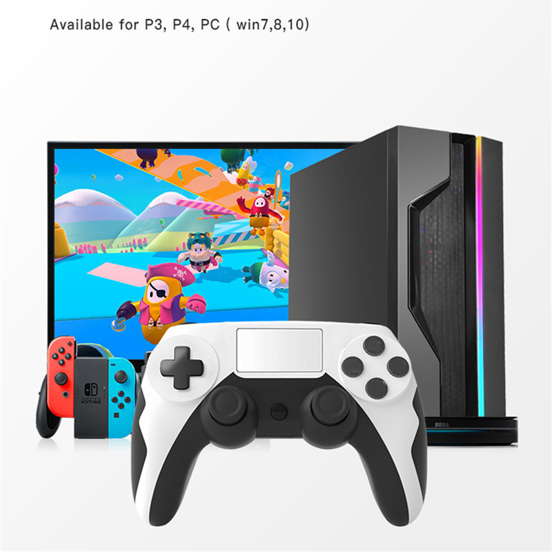 Controler wireless Gamepad Bluetooth Joystick cu 6 axe pentru controler PS4 Consola de jocuri PS3 PC Win 7 Vibrație dublă Fără întârziere