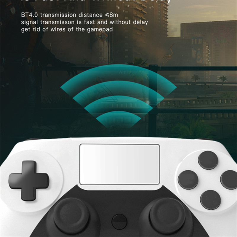 Controler wireless Gamepad Bluetooth Joystick cu 6 axe pentru controler PS4 Consola de jocuri PS3 PC Win 7 Vibrație dublă Fără întârziere