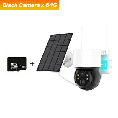 Ηλιακή κάμερα WiFi 2MP Ασύρματη κάμερα PTZ Ενσωματωμένη μπαταρία Κάμερα IP εξωτερικού χώρου PIR Κάμερα παρακολούθησης ανθρώπινης ανίχνευσης iCSee APP