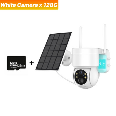 Ηλιακή κάμερα WiFi 2MP Ασύρματη κάμερα PTZ Ενσωματωμένη μπαταρία Κάμερα IP εξωτερικού χώρου PIR Κάμερα παρακολούθησης ανθρώπινης ανίχνευσης iCSee APP