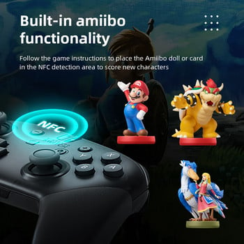 Nintendo Switch Pro Controller Bluetooth 3.0 и вграден NFC безжичен контролер за игри Motion Controls HD rumble Amiibo