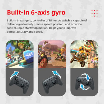 Nintendo Switch Pro Controller Bluetooth 3.0 и вграден NFC безжичен контролер за игри Motion Controls HD rumble Amiibo