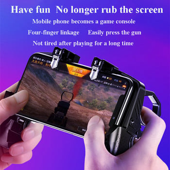 Pubg Metal Controller Joystick за Pubg Mobile Trigger Gamepad за IPhone Android Phone Shooting Game phone gaming controller