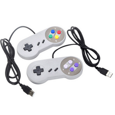 USB контролер Игрален джойстик Геймпад Контролер за Nintendo SNES Игрален панел за компютър с Windows за MAC Джойстик за управление на компютър