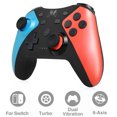 Υποστήριξη Bluetooth Turbo Vibration Motion Gamepad Joystick συμβατό με Nintendo NS Switch Pro/Oled Wireless Controller Console