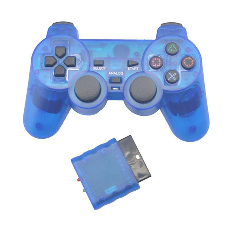 Transparent Color Wireless za Sony PS2 Gamepad Controller za Playstation 2 Game Joystick 2.4G Dodaci