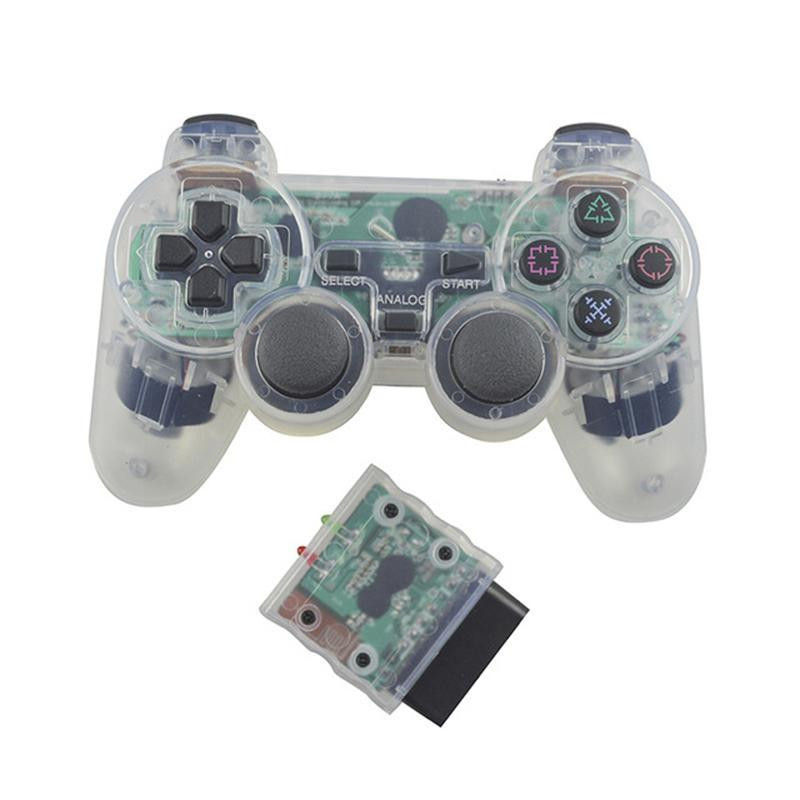Transparent Color Wireless za Sony PS2 Gamepad Controller za Playstation 2 Game Joystick 2.4G Dodaci