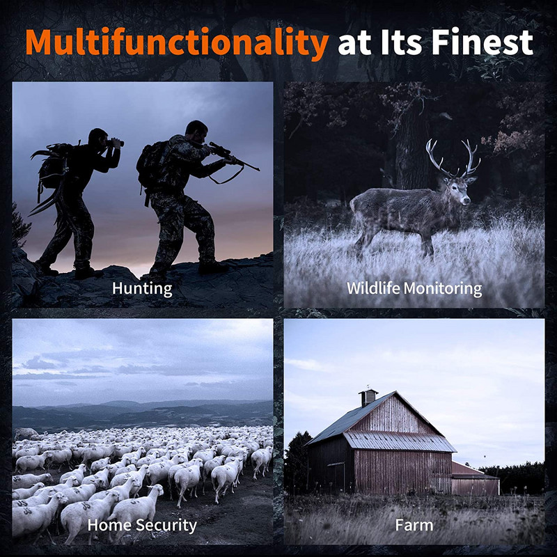 HD бинокъл за нощно виждане ниво 7 инфрачервен 5X цифров зум телескоп нощни очила за лов наблюдение на къмпинг