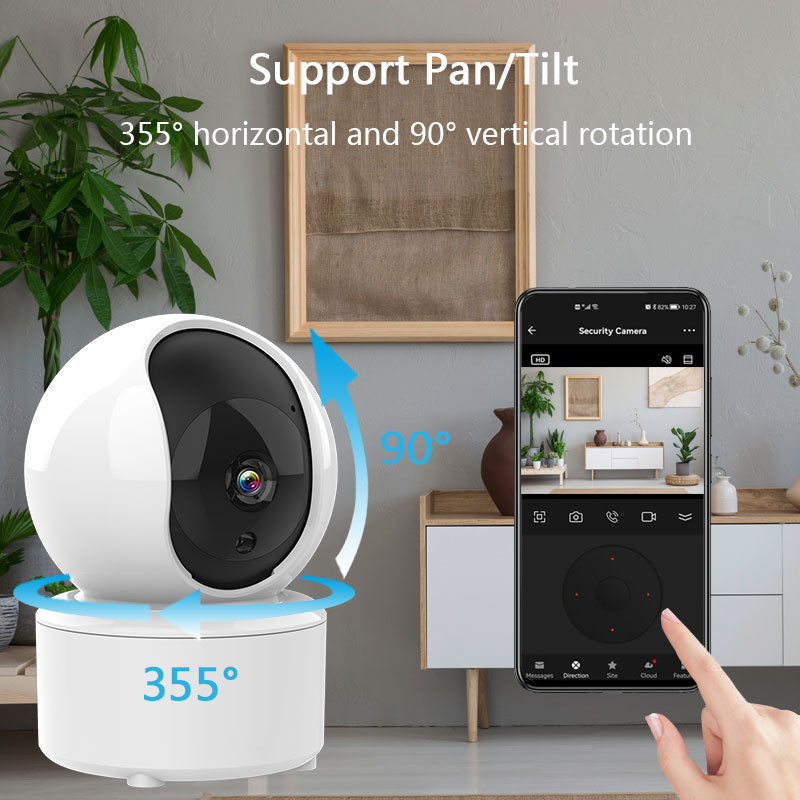 2MP Tuya Inteligentná bezdrôtová mini IP kamera Cloudové úložisko 1080P HD WiFi Vnútorný dohľad Nočné videnie Monitor pre bábätká a domáce zvieratá CCTV