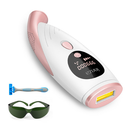 Epilator INNZA D26 cu lumină pulsată (ILP - Multi-zonă - Alb/Roz)