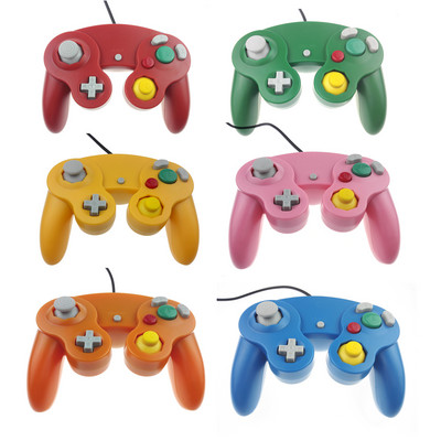 Žičani Game Controller Gamepad za NGC Joystick s jednim gumbom za Game-Cube za Wii