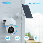 „Reolink“ IP stebėjimo „Wi-Fi“ kamera „Argus PT 4MP“ baterija „WiFi“ belaidė „Pan&Tilt“ CCTV kamera, skirta vidaus lauko apsaugos kamerai