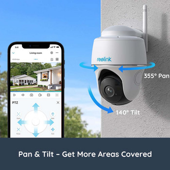 Reolink IP Surveillance Wi-Fi Κάμερα Argus PT 4MP Μπαταρία WiFi Ασύρματη κάμερα CCTV Pan&Tilt για κάμερα ασφαλείας εσωτερικού χώρου
