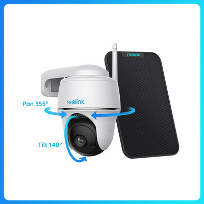 „Reolink“ IP stebėjimo „Wi-Fi“ kamera „Argus PT 4MP“ baterija „WiFi“ belaidė „Pan&Tilt“ CCTV kamera, skirta vidaus lauko apsaugos kamerai