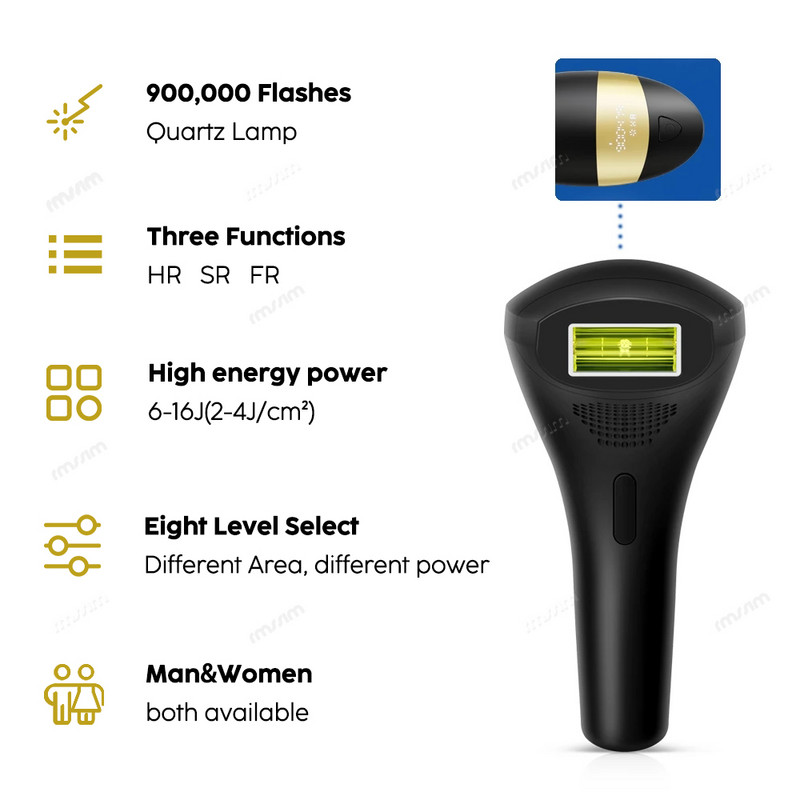 900 000Flashes lazerinis epiliatorius dropshipping karštas pardavimas nuolatinis IPL fotoepiliatorius plaukelių šalinimas neskausmingas elektrinis epiliatorius