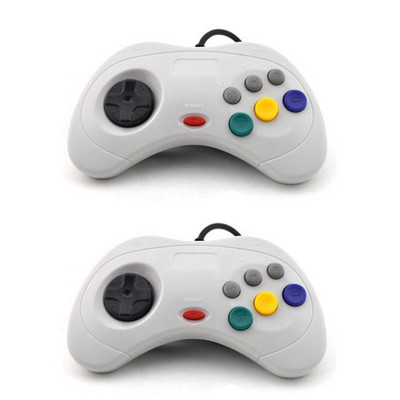 Controler de joc clasic USB Gamepad Joypad Gamepad-uri cu fir pentru stilul sistemului Sega Saturn pentru PC