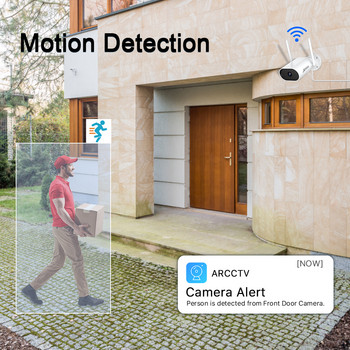 ANRAN 1080P IP камера Безжична охранителна камера Външно HD наблюдение Нощно виждане Домашна Wifi камера Метална камера с куршуми