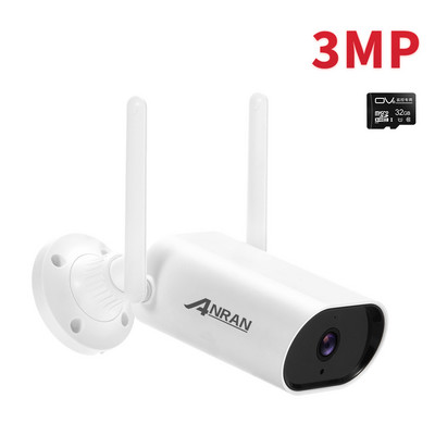 ANRAN 1080P Cameră IP Cameră de securitate fără fir pentru exterior Supraveghere HD Viziune de noapte Cameră Wifi pentru acasă Cameră glonț metalică