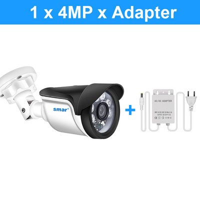 Smar H.265 4K 8MP 4MP 2MP 1,3MP POE IP kamera āra ūdensizturīga CCTV H.265 tīkla ložu kamera 2,8 mm plata objektīva P2P Onvif XMEY