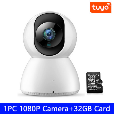 Elecpow 1080P Tuya Cameră video inteligentă Wireless WiFi Protecție de securitate Supraveghere Cameră IP Monitor pentru bebeluși Cameră web cu viziune de noapte