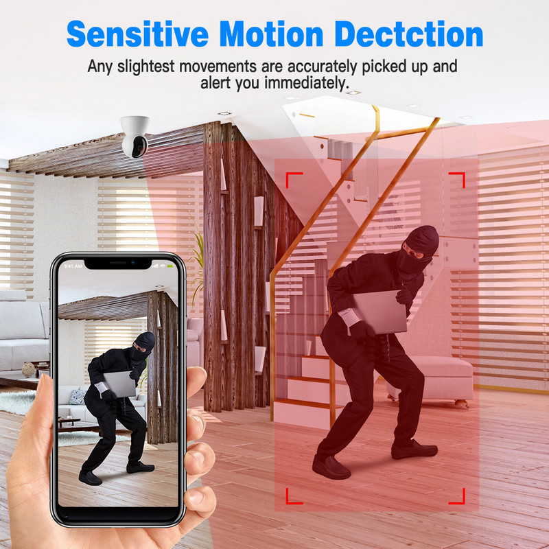 Elecpow 1080P Tuya Cameră video inteligentă Wireless WiFi Protecție de securitate Supraveghere Cameră IP Monitor pentru bebeluși Cameră web cu viziune de noapte