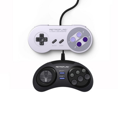 Retroflag SUPERPi Classic Wired USB Gamepad Žaidimų žaidimų priedų valdiklis, skirtas Raspberry Pi, Windows, Switch J Pad