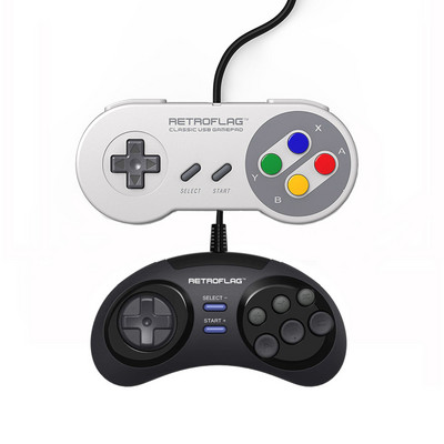 Retroflag SUPERPi Classic Wired USB Gamepad Žaidimų žaidimų priedų valdiklis, skirtas Raspberry Pi, Windows, Switch J Pad