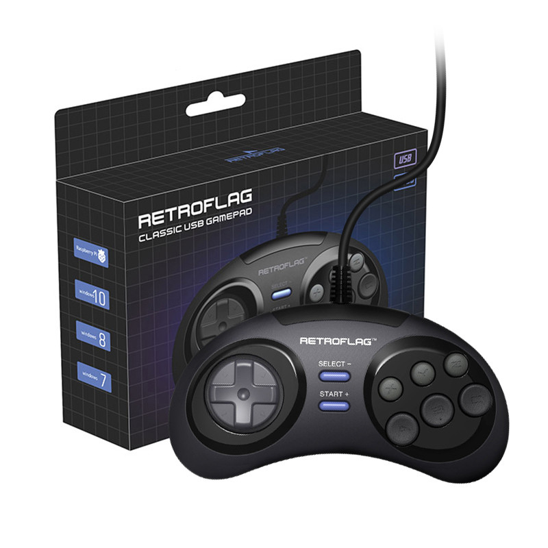 Retroflag SUPERPi Classic Wired USB Gamepad Žaidimų žaidimų priedų valdiklis, skirtas Raspberry Pi, Windows, Switch J Pad