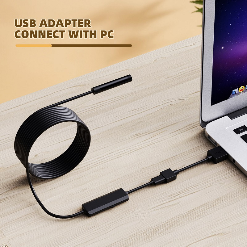 WiFi endoskopo kamera 8MM HD1200P IP67 vandeniui atsparus USB tikrinimo boreskopas 8LEDs belaidė endoskopija, skirta Android iPhone PC F130