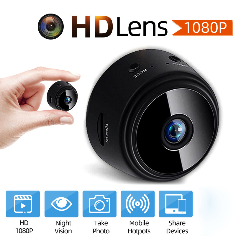 A9 Mini kamera HD 1080P Bezdrôtová WiFi IP sieťová monitorovacia bezpečnostná malá kamera so senzorom Domáca bezpečnosť P2P DV videorekordér