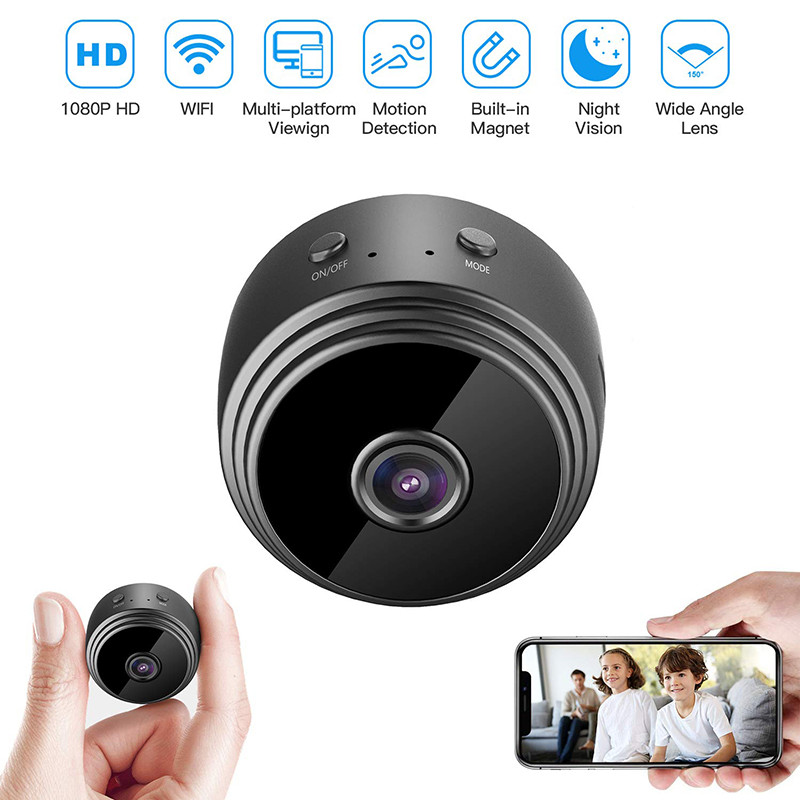 A9 Mini kamera HD 1080P Bezdrôtová WiFi IP sieťová monitorovacia bezpečnostná malá kamera so senzorom Domáca bezpečnosť P2P DV videorekordér