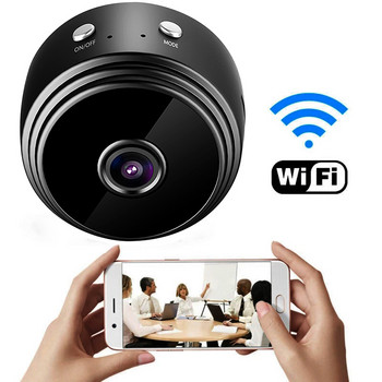 Мини камера A9 1080P 2.4GHz Wifi камера Безжична 150 градуса нощно виждане Безжична охранителна камера Пълно наблюдение в реално време