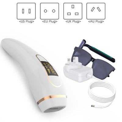 [ZS] 900 000 blyksnių 5 lygių nuolatinis neskausmingas IPL plaukų šalinimo lazeriu gaktos LCD epiliatorius moterims viso kūno bikiniams