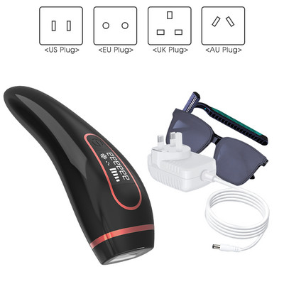 [ZS] 900 000 blyksnių 5 lygių nuolatinis neskausmingas IPL plaukų šalinimo lazeriu gaktos LCD epiliatorius moterims viso kūno bikiniams