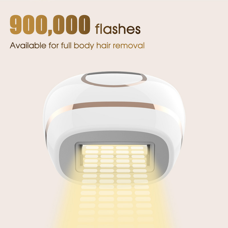 [ZS] 900 000 blyksnių 5 lygių nuolatinis neskausmingas IPL plaukų šalinimo lazeriu gaktos LCD epiliatorius moterims viso kūno bikiniams
