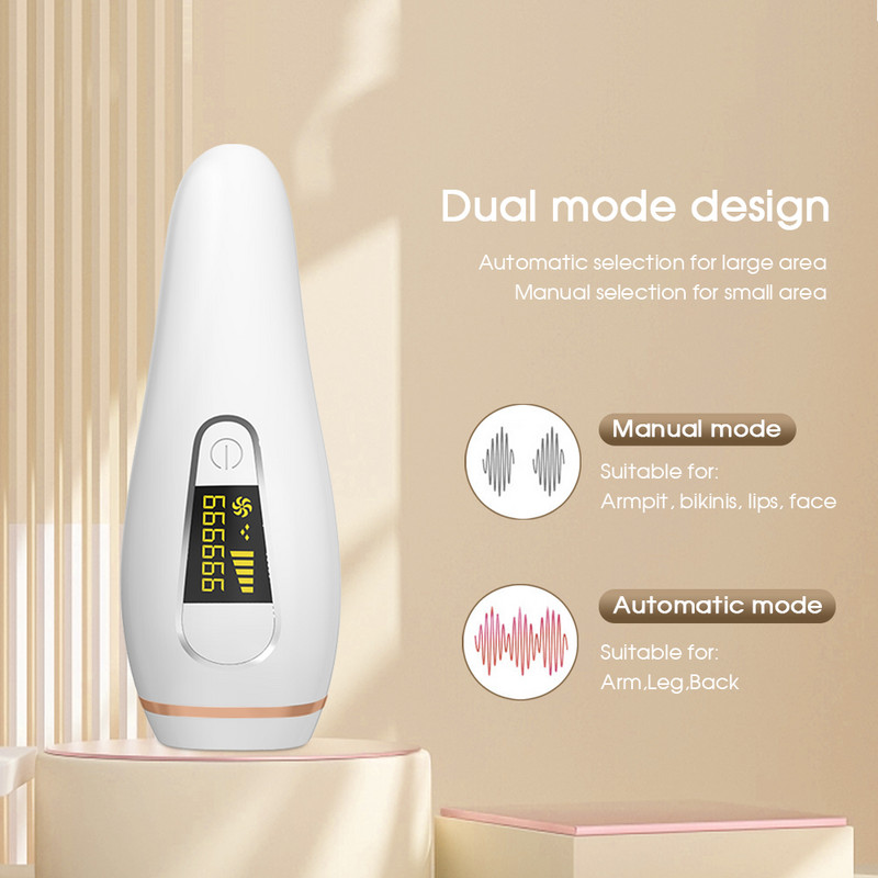 [ZS] 900 000 blyksnių 5 lygių nuolatinis neskausmingas IPL plaukų šalinimo lazeriu gaktos LCD epiliatorius moterims viso kūno bikiniams