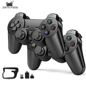 Bezdrôtový herný ovládač DATA FROG pre PC Gamepad 2.4G Joystick Joypad s adaptérom Micro USB/Type C OTG pre smartfón so systémom Android