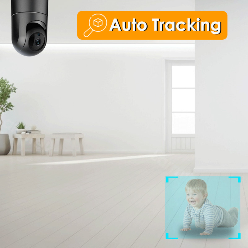 Larmtek IP WiFi kamera 5G Baby Monitor 1080P vaizdo stebėjimo kamera Mini vidaus CCTV apsaugos kamera AI sekimo 2K 4MP Alexa