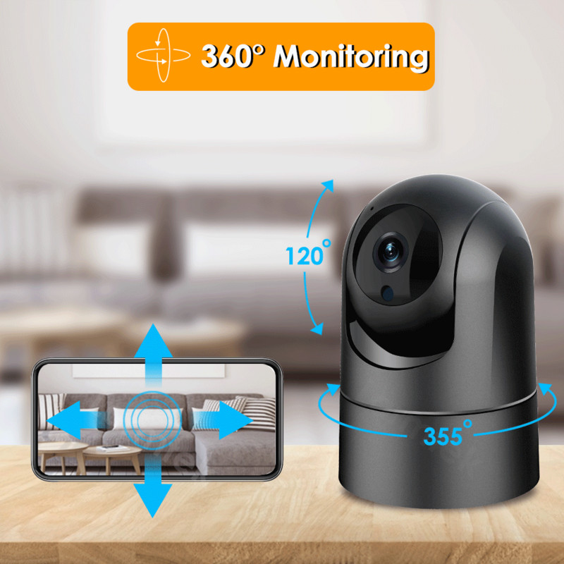 Larmtek IP WiFi kamera 5G Baby Monitor 1080P vaizdo stebėjimo kamera Mini vidaus CCTV apsaugos kamera AI sekimo 2K 4MP Alexa