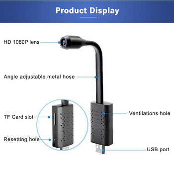 Μίνι κάμερα 2022 Κάμερα WiFi Ασύρματο βύσμα USB Μικρή κάμερα ασφαλείας 1080P HD οθόνη ανίχνευσης κίνησης για εσωτερικούς χώρους του σπιτιού