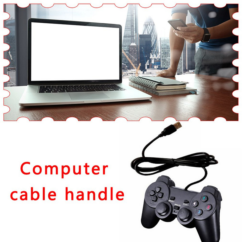Joystick Žičani USB PC kontroler za PC računalo Laptop Gaming kontroler za PC računalo Dvostruki vibracijski motori za Windows