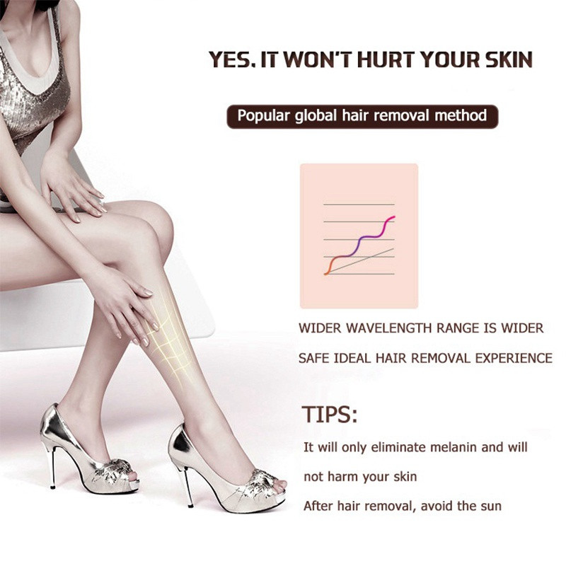 Lescolton IPL lazerinis epiliatorius 1300000 Flashes T009i skutimosi ir plaukų šalinimo nuolatinės namų įrangos fotoepiliatorius.