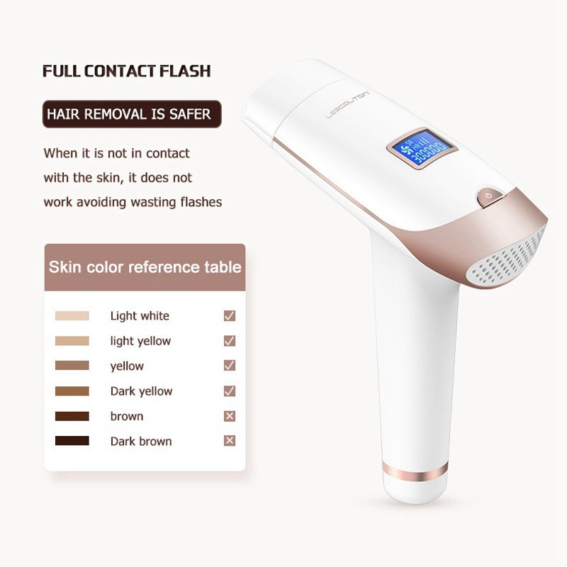 Lescolton IPL lazerinis epiliatorius 1300000 Flashes T009i skutimosi ir plaukų šalinimo nuolatinės namų įrangos fotoepiliatorius.