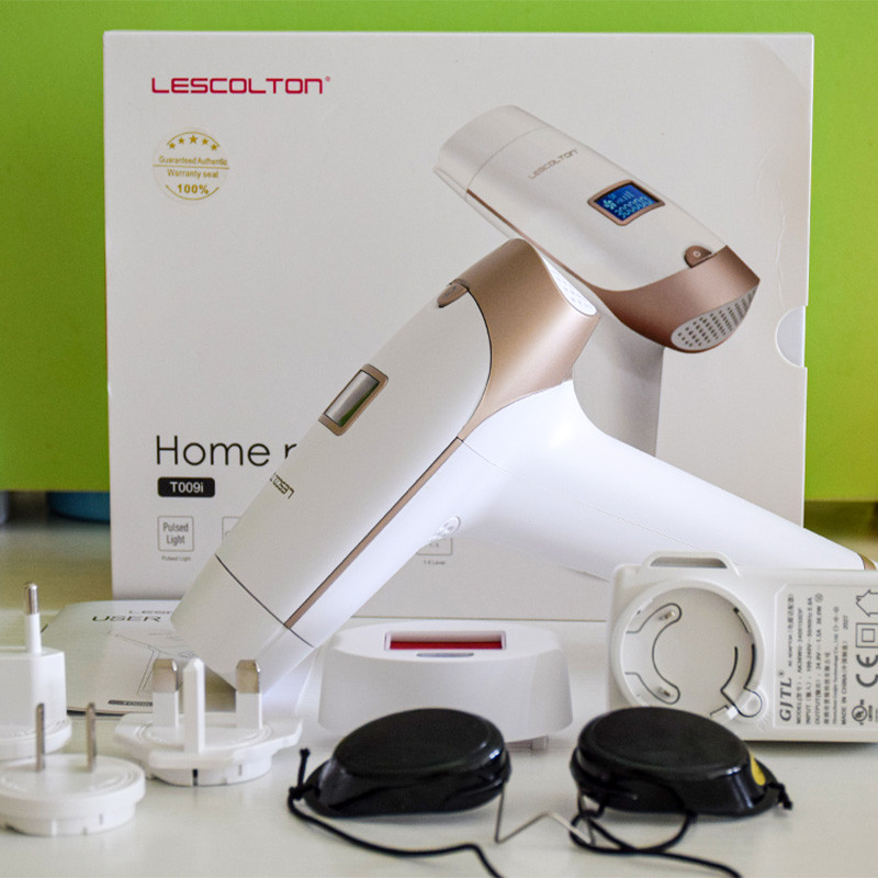 Lescolton IPL lazerinis epiliatorius 1300000 Flashes T009i skutimosi ir plaukų šalinimo nuolatinės namų įrangos fotoepiliatorius.