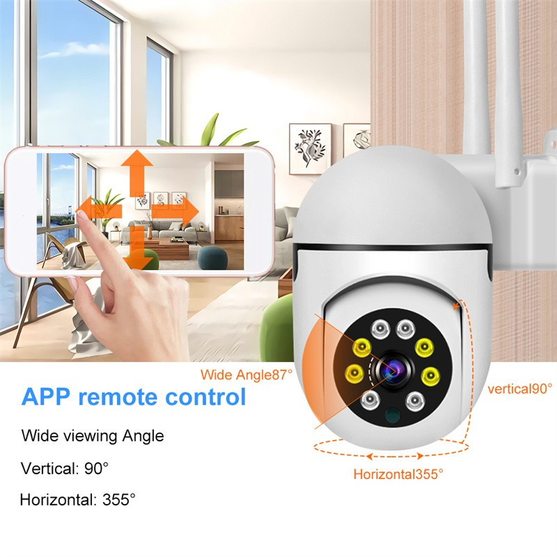 Ycc365 plus 1080P PTZ WIFI IP kamera Garso CCTV stebėjimas 4x priartinimas naktinis visos spalvos belaidis vandeniui atsparus H.264 garso apsauga