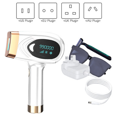 [ZS] 900 000 blyksnių IPL plaukų šalinimo lazeriu LCD elektrinis epiliatorius moterims 9 pavarų nuolatinio skausmo fotoepiliatorius kūnui po pažastimi