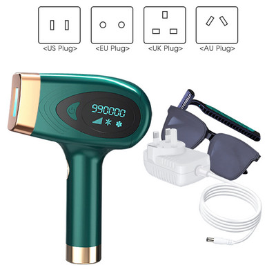 [ZS] 900 000 blyksnių IPL plaukų šalinimo lazeriu LCD elektrinis epiliatorius moterims 9 pavarų nuolatinio skausmo fotoepiliatorius kūnui po pažastimi