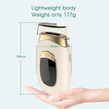 [ZS] LCD 990 000 светкавици 6-степенен спрей за тяло за крака за постоянна лазерна епилация за жени Бикини Домашен преносим IPL епилатор