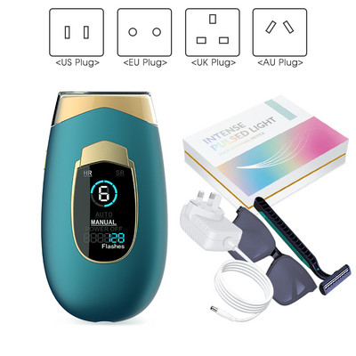 [ZS] LCD 990 000 blyksnių 6 lygių kūno kojų nuolatinio plaukų šalinimo lazeriu purškimo aparatas moterims bikini nešiojamas IPL epiliatorius namuose